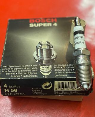 Bujías Bosch Súper 4 H 56 (4 unidades)