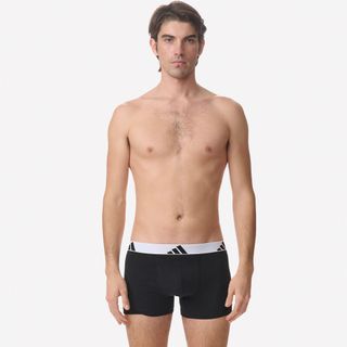 Calzoncillos boxer pack 2 Hombre adidas negro blanco