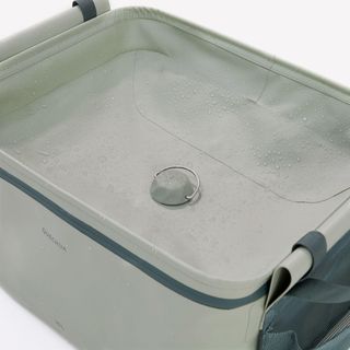Fregadero compacto de camping 10L con depósito para aguas