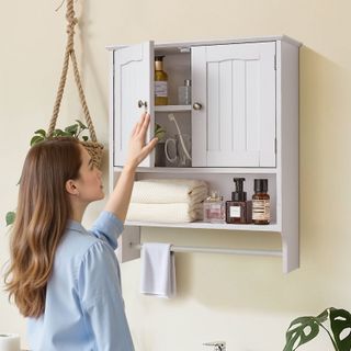 Mobiletto Bagno Pensile Armadietto Bagno Sospeso