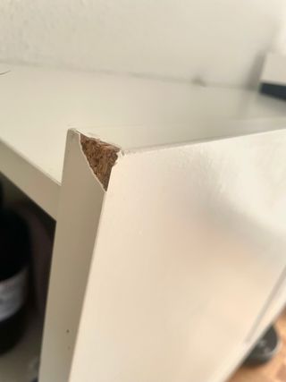 Cabecero de madera blanco