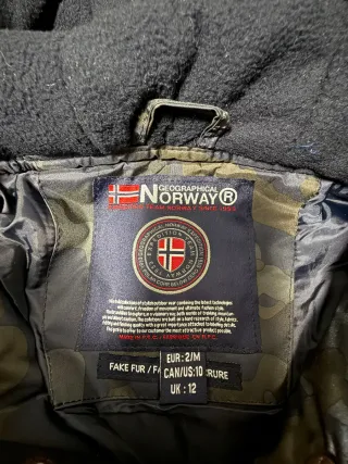 Chaqueta Geographical Norway Camuflaje hay talles