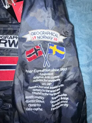 Chaqueta Geographical Norway Camuflaje hay talles