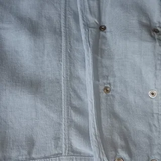 Chaqueta Lino Mujer Azul