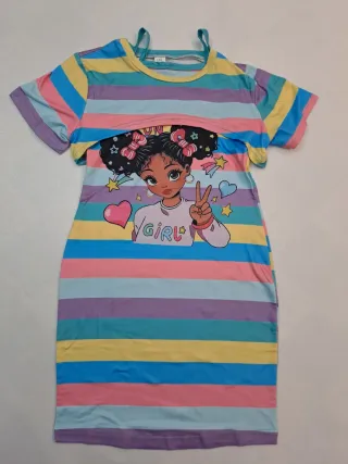 Abito bambina multicolor 8/9 anni 2 pezzi