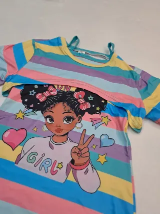 Abito bambina multicolor 8/9 anni 2 pezzi