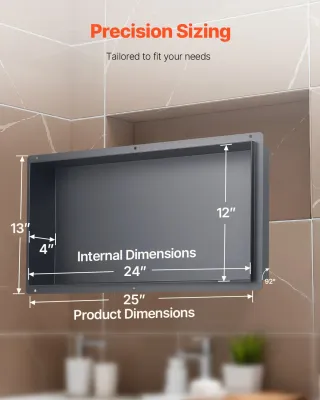 Nicchia per Doccia 33,0 x 63,5 x 10,2 cm Nicchia