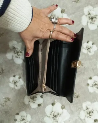 Portafoglio donna nero e marró