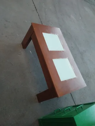 Mesa de centro madera y cristal