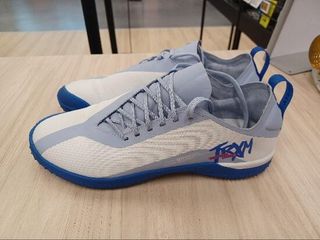 Botas de fútbol multitacos Traxium Edge TF Blanco y azul