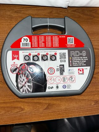 Cadenas de coche para la nieve. Nuevas, sin abrir.