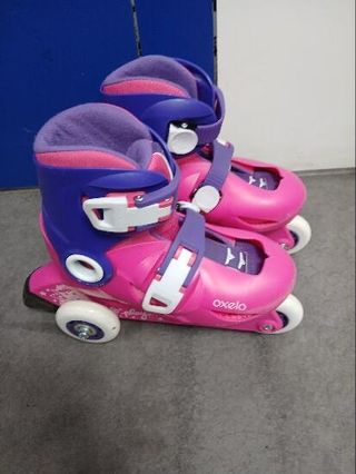 Patines Línea Niños Oxelo Play 3 Rosa