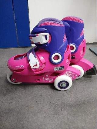 Patines Línea Niños Oxelo Play 3 Rosa