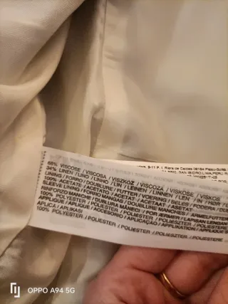 Giacca doppiopetto Mango blu e oro XS