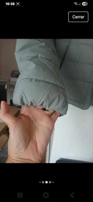 PLUMAS SFERA VERDE TALLA S CASI NUEVO