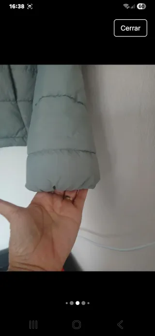 PLUMAS SFERA VERDE TALLA S CASI NUEVO