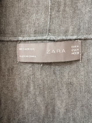 Chaqueta Zara punto bolero talla M gris