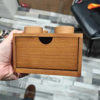 Cajas de madera Lego roble