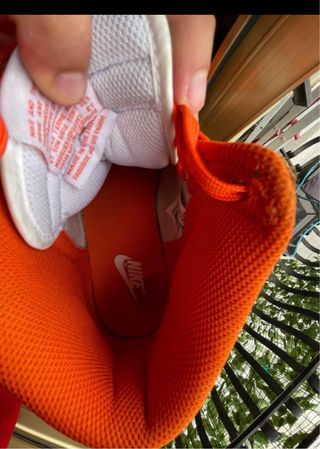 Nike Dunk High Arancione Bianco