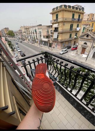 Nike Dunk High Arancione Bianco