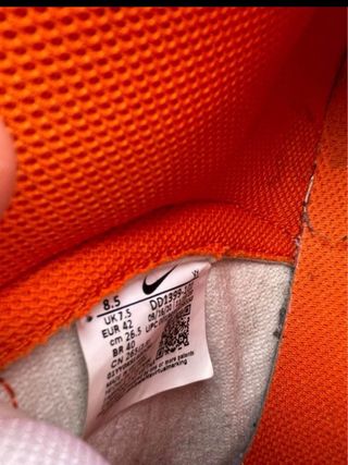 Nike Dunk High Arancione Bianco