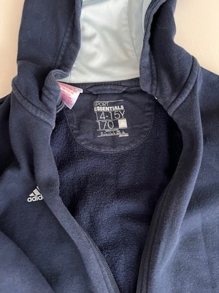 Chaqueta Adidas Azul con Cremallera