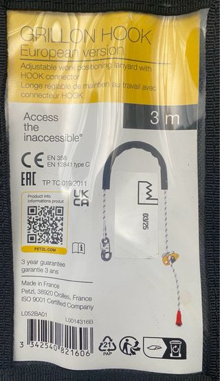 Lanyard Petzl GRILLON HOOK 3m EU