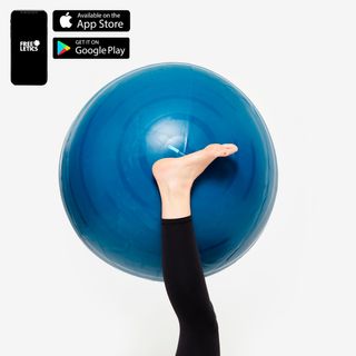 Fitball Pelota Pilates Resistente Talla L - 75 cm Turquesa