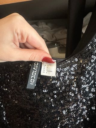 Mini vestito H&M paillettes nero