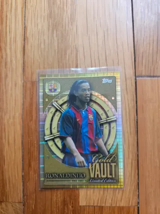 Ronaldinho Gold Vault Topps Tarjeta Edición Limita