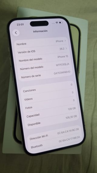 iPhone 15 95% Bateria