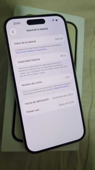 iPhone 15 95% Bateria