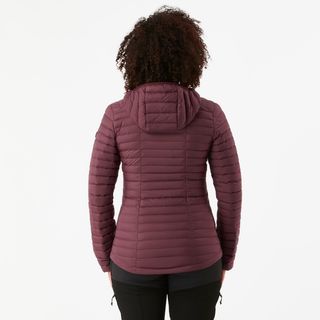 Plumífero de montaña y trekking con capucha Mujer Forclaz