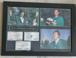 The Spanish Másters Golf con fotos y firmas