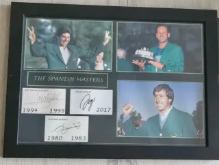 The Spanish Másters Golf con fotos y firmas