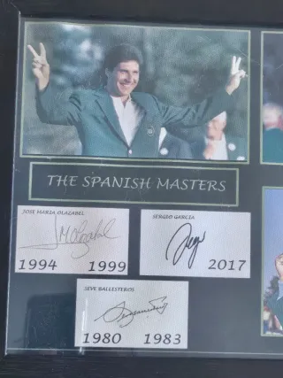 The Spanish Másters Golf con fotos y firmas