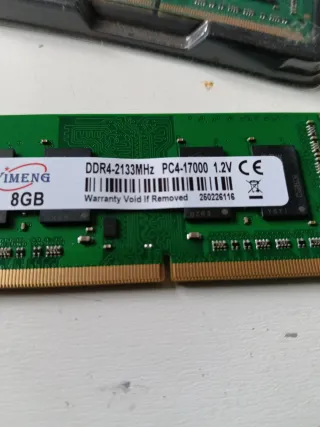2 módulos de Memoria RAM DDR4 8GB YIMENG