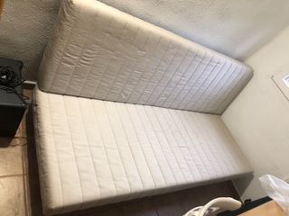 Divano letto matrimoniale beige di Ikea