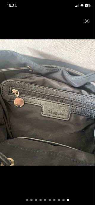 Mochila Desigual Negra Tachuelas