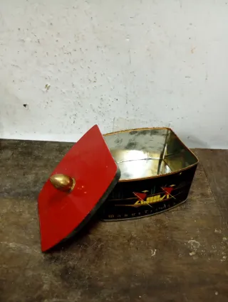 Liquidazione 2026 Scatola di ferro vintage decorata