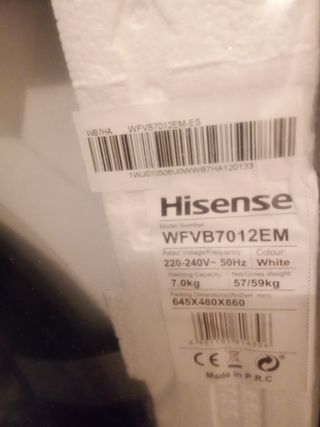 Lavadora Hisense