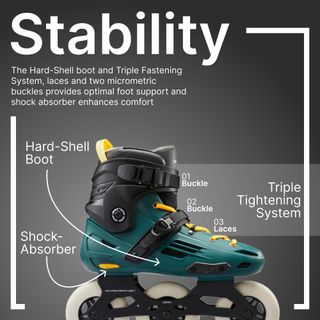 Patines Línea Adulto 3 Ruedas Freeskate Oxelo Triskate