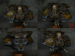 Warhammer 40k Busto Lobo Espacial