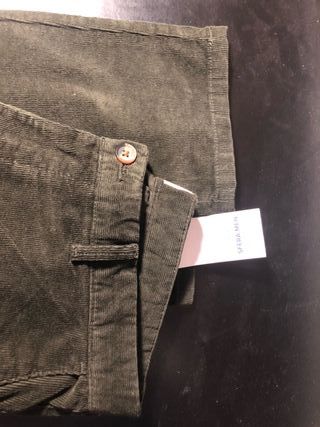 Pantalones Pana Sfera Talla 44 Verde Oliva