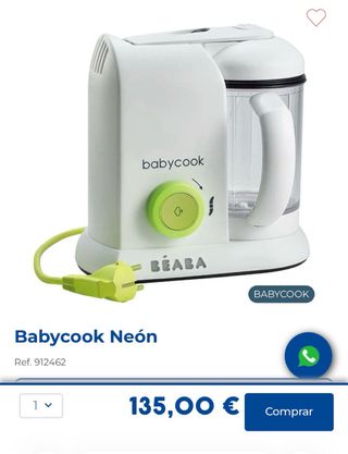 Babycook Neon Béaba con accesorios