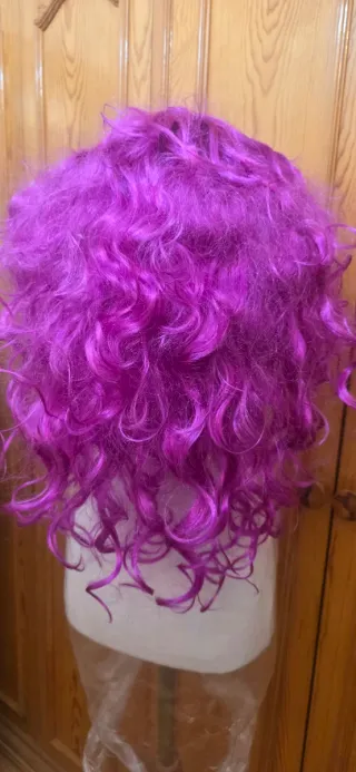 3 pelucas carnaval y vestido