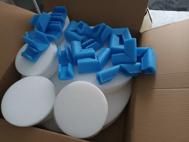 Paneles Espumas redondas blancas