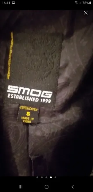 Americana SMOG de caballero de lanilla