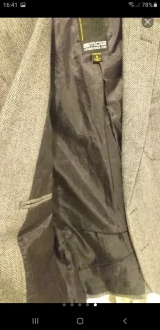 Americana SMOG de caballero de lanilla