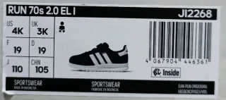 Sapatilhas Adidas Criança Tamanho 19 Novas